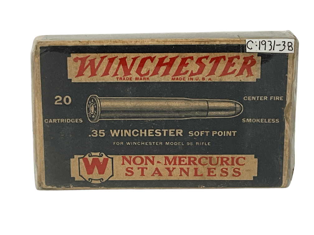 Winchester 35 Caliber Box of Ammunition 