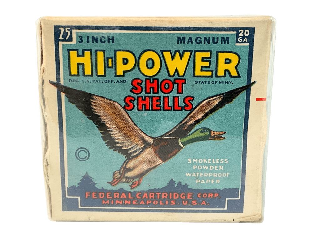 Vintage Box of Federal 20 Gauge Shotgun Shells 