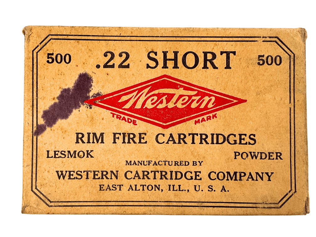 Vintage Box of Western 22 Short Ammunition 