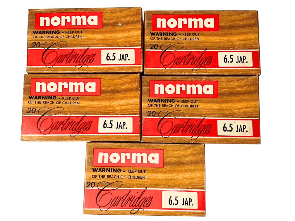 Five Boxes of Norma 6.5 Jap Ammunition 