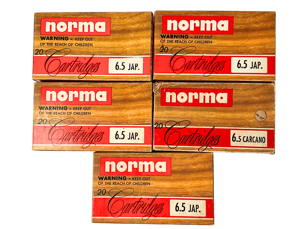 Five Boxes of Norma 6.5 Jap Ammunition 