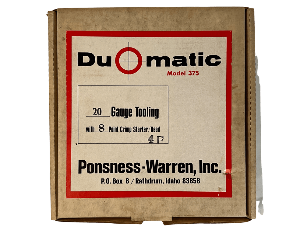Pinsness-Warren Du-O-Matic 375 Tooling Kit