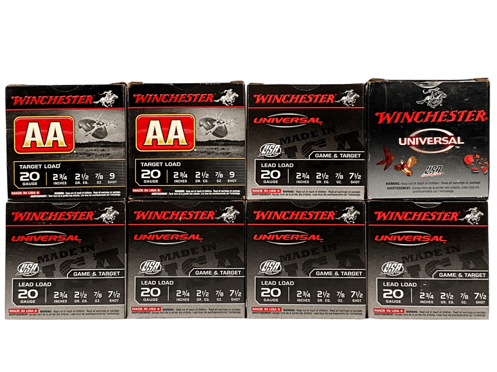 Eight Boxes of Winchester 20 Gauge Ammunition 