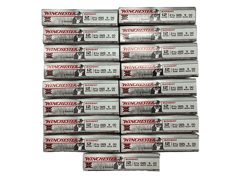 Seventeen Boxes of Winchester 12 Gauge Ammunition 