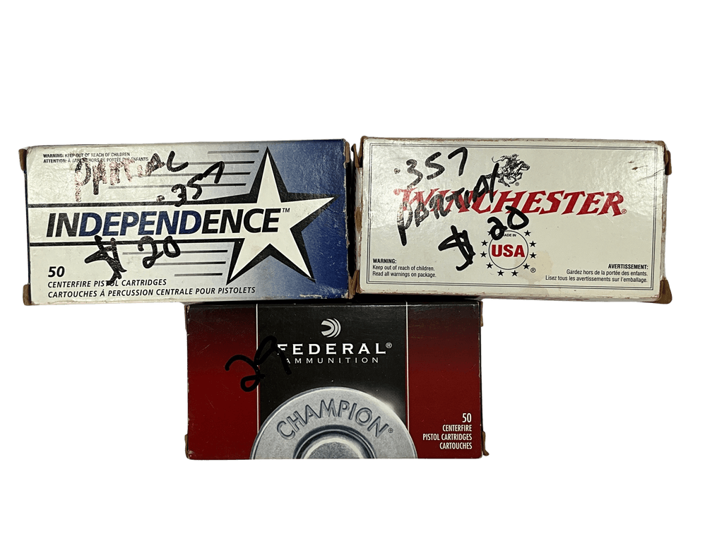 Federal, Winchester and Independence 357 Ammunition