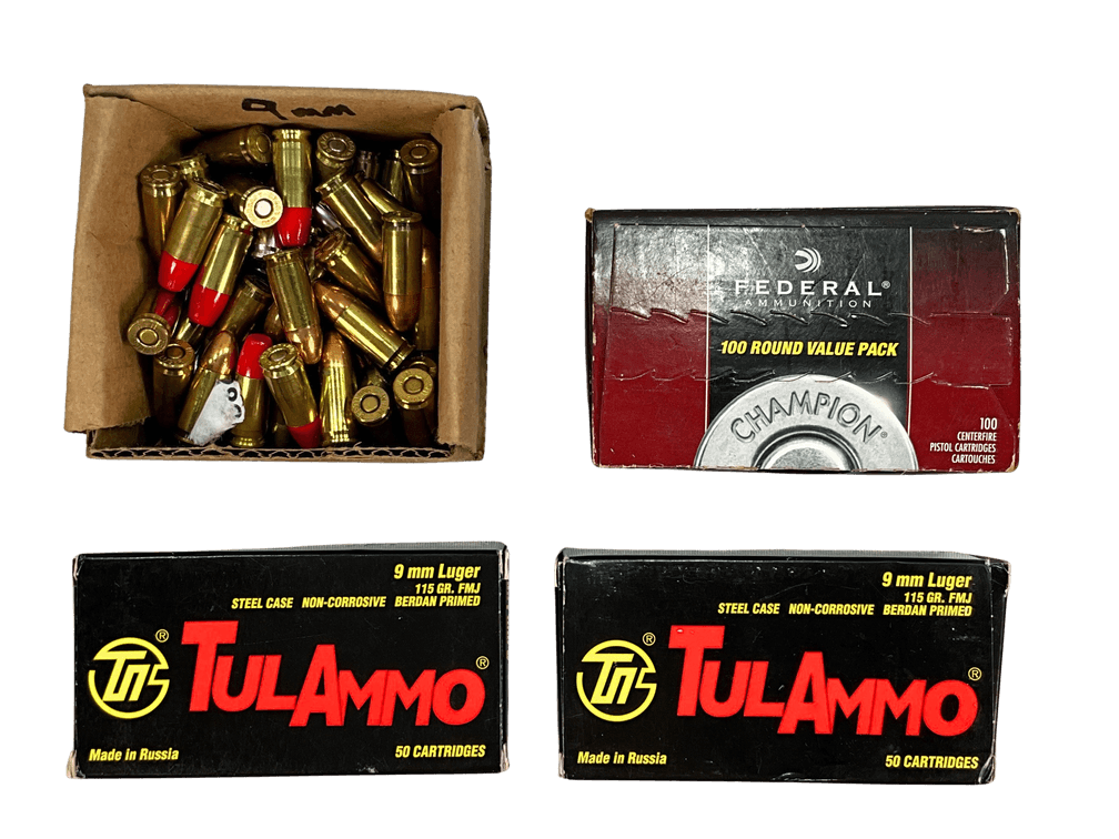 Selection of 9mm Ammunition