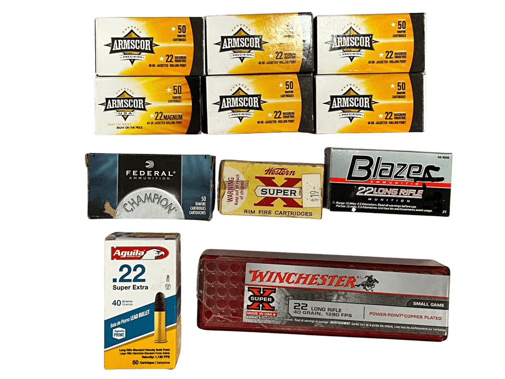 Selection of 22 and 22 Magnum Ammunition