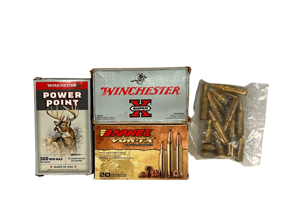 Selection of 300 Win Mag Ammunition