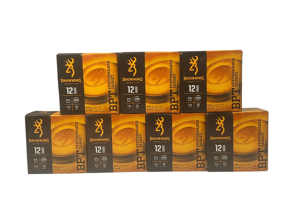 Seven Boxes of Browning 12 Gauge Shotgun Ammunition 