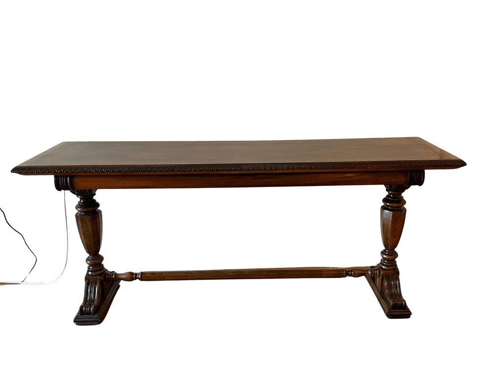 Ornate Carved Wood Console Table 