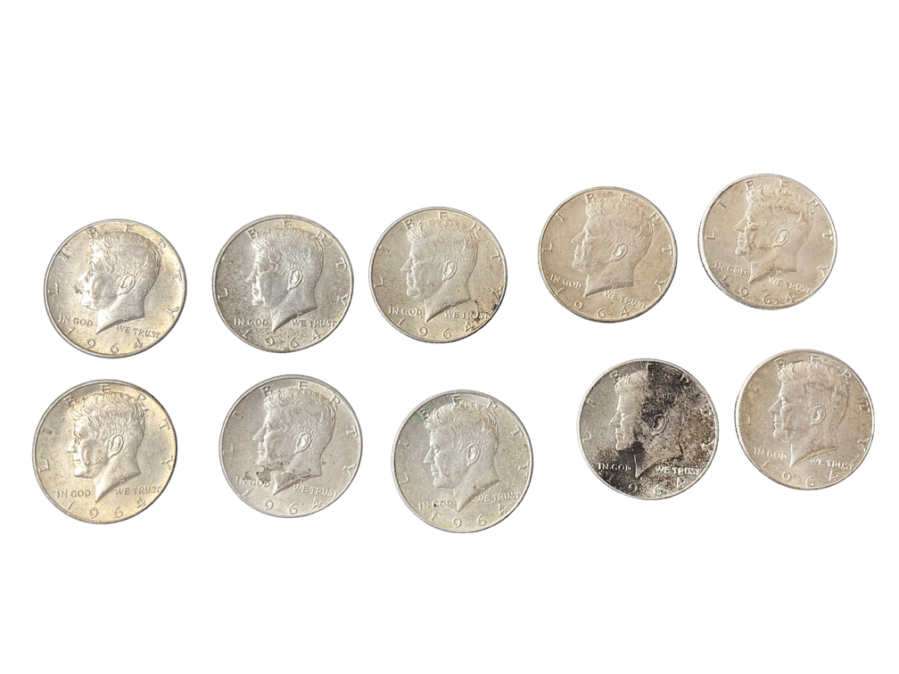 1964 Kennedy Half Dollars (10)