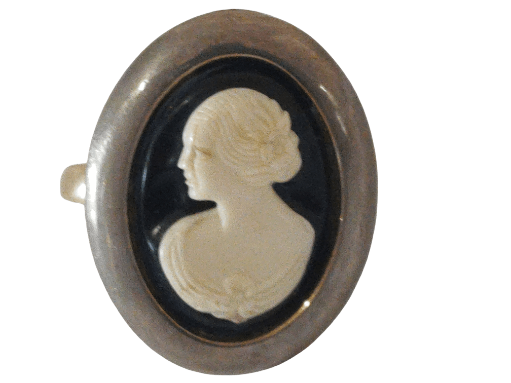 Vintage 10K Yellow Gold Cameo Ring