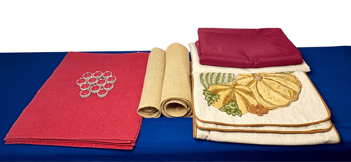 Table Linens & Napkin Ring Set