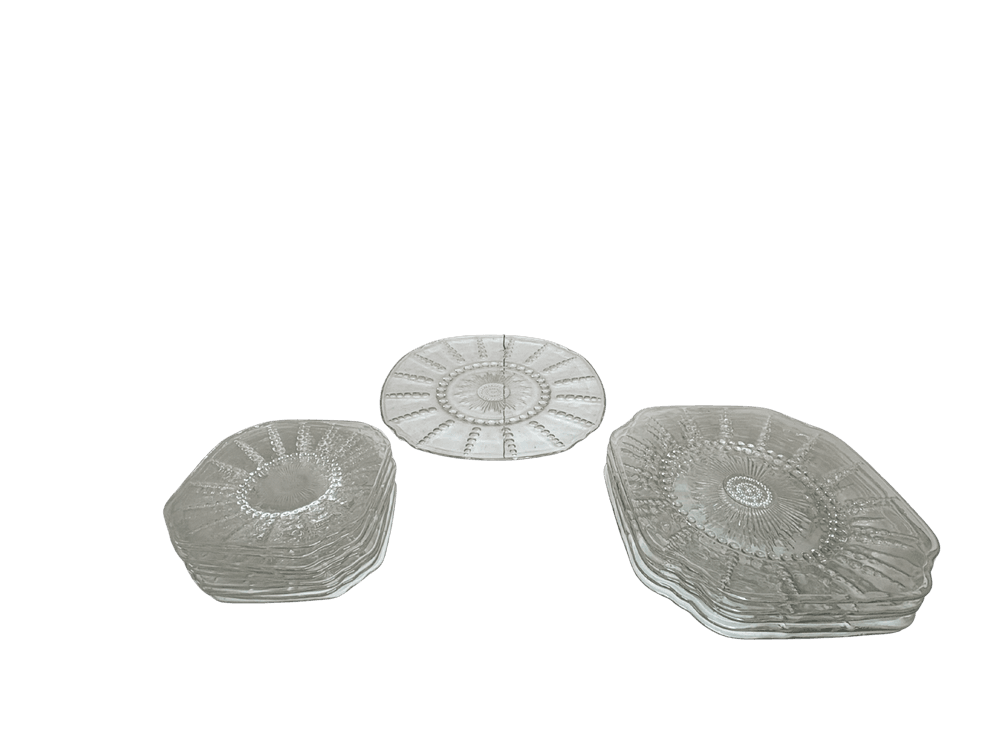 Columbia Clear Square Depression Glass