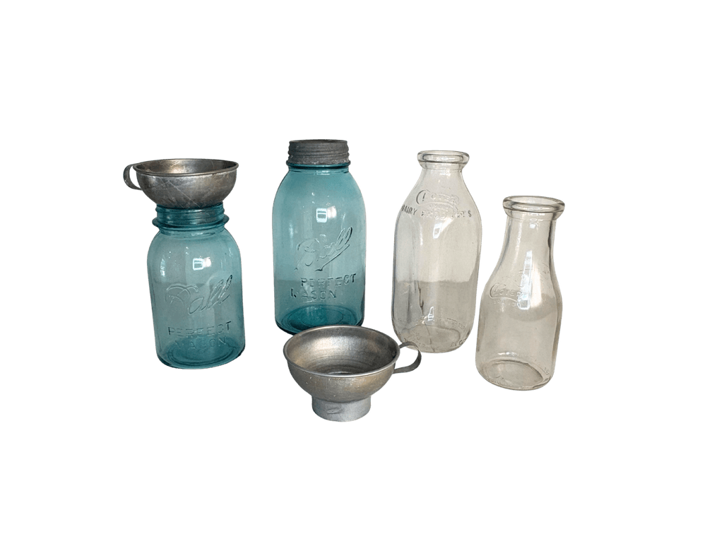 Vintage Milk & Mason Jars