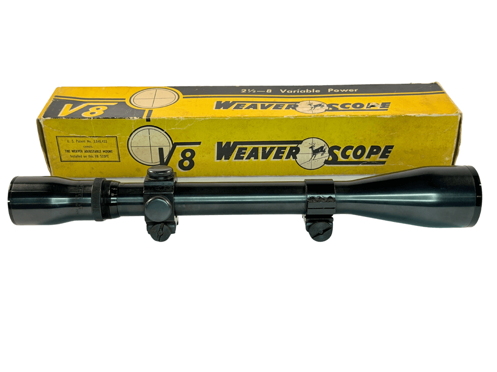 Vintage New in Box Weaver V8 Scope with Mounts