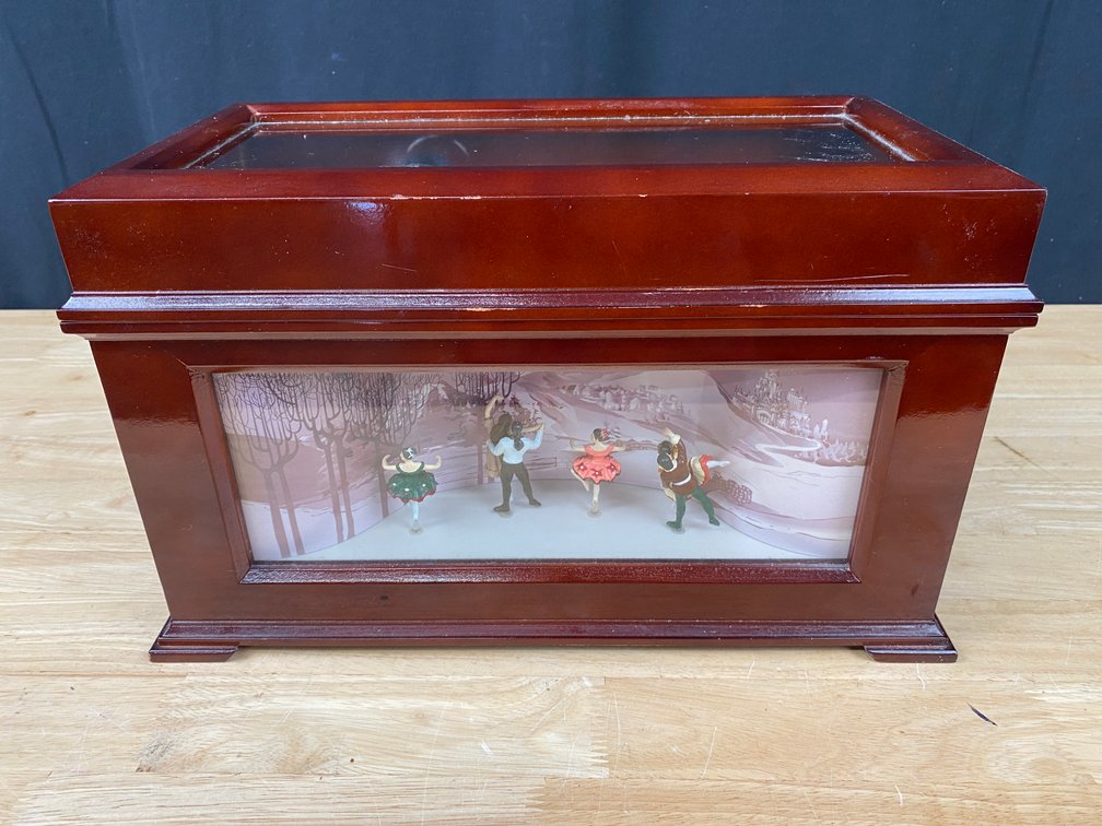 Mr. Christmas Ice Skating Themed Music Box