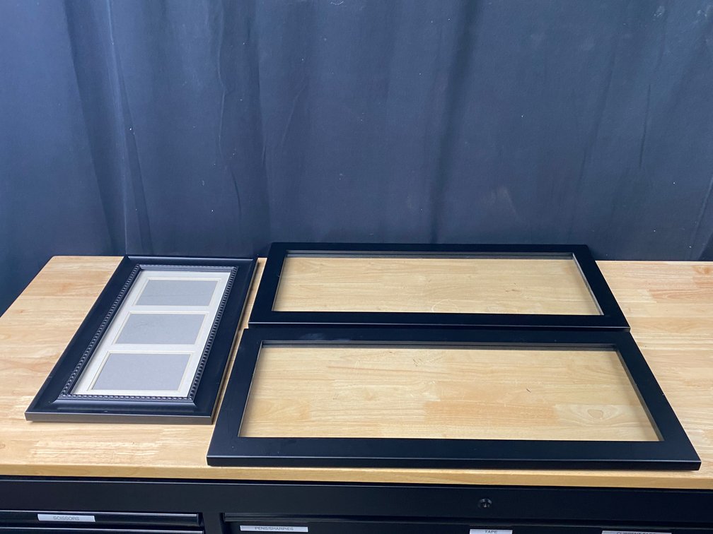 Collection of (3) Picture Frames Various Sizes