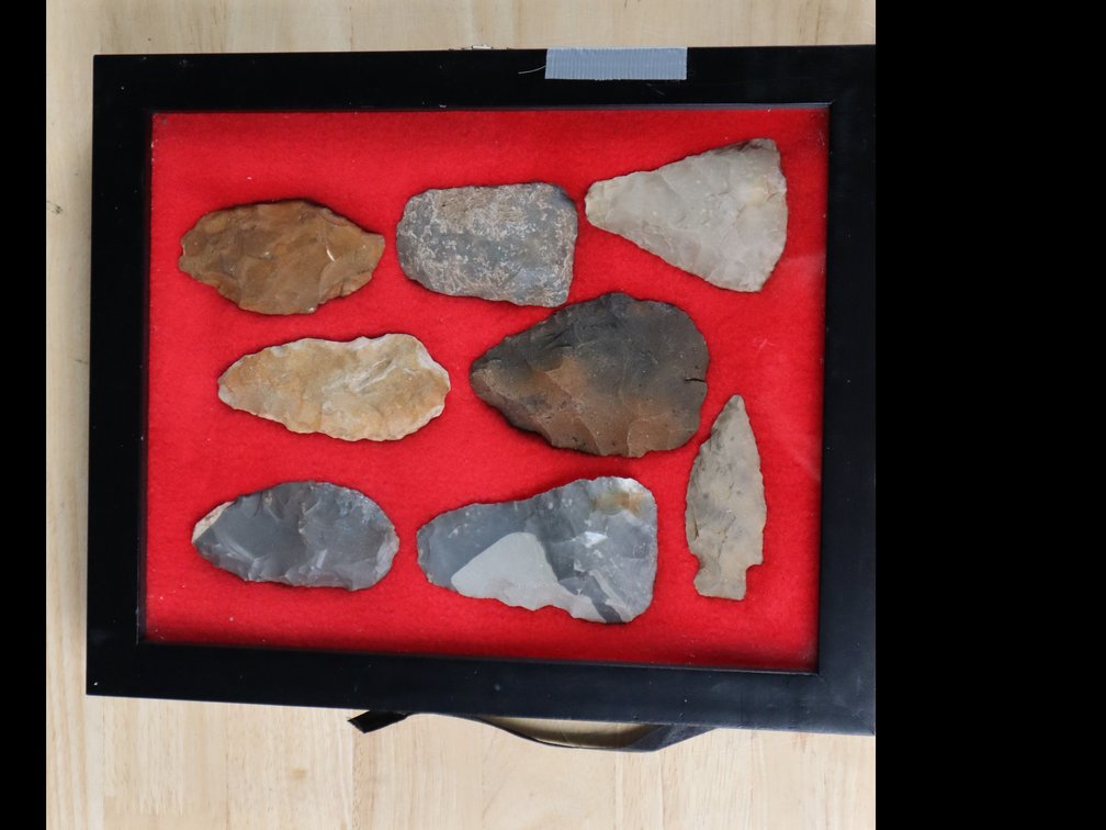(8) Framed Blades, Adz and More