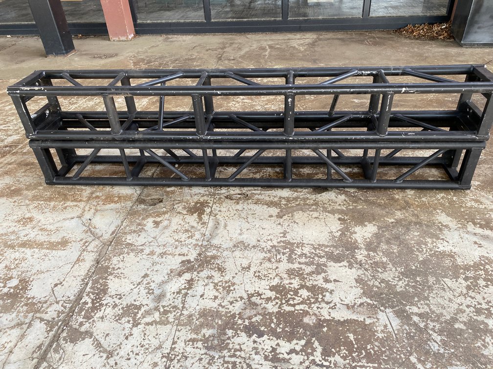 (2) 8ft x 12" Square Black Truss