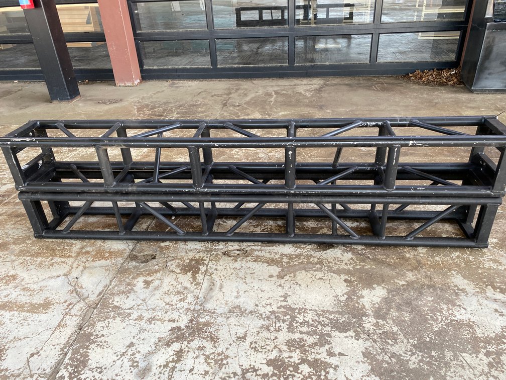 (2) 8ft x 12" Square Black Truss