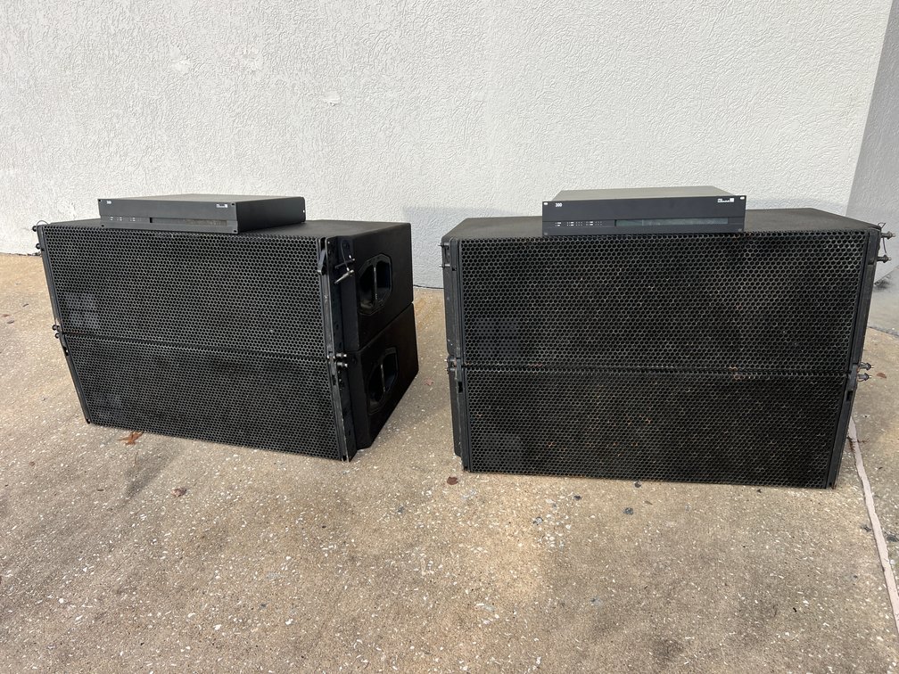 (4) d&b Audiotechnik J12 Loudspeakers with (2) d&b Audiotechnik 30D Amplifiers