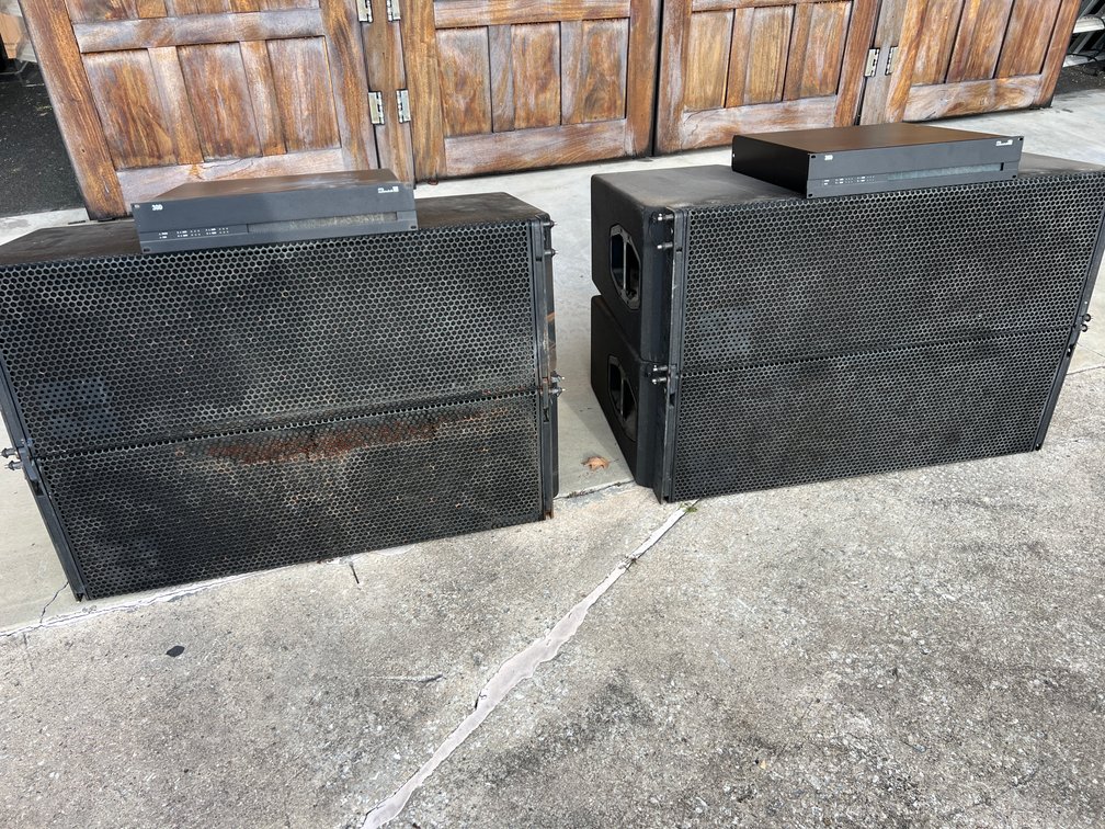 (4) d&b Audiotechnik J8 Loudspeakers with (2) d&b Audiotechnik 30D Amplifiers