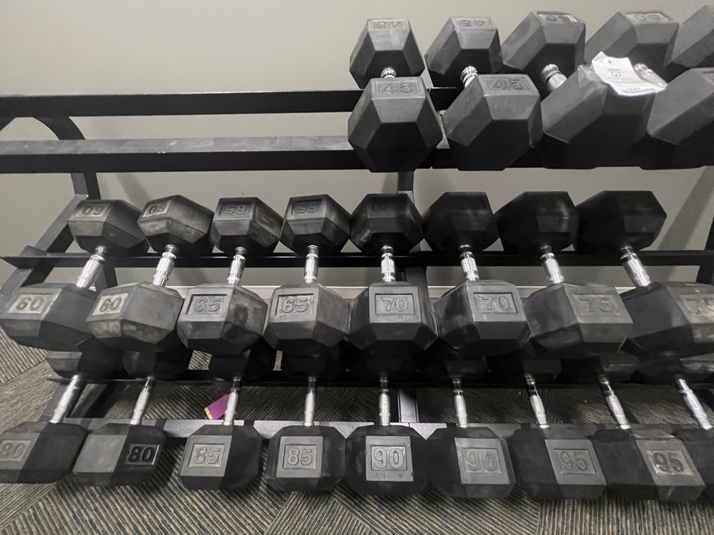 60 - 75 LB Dumbells