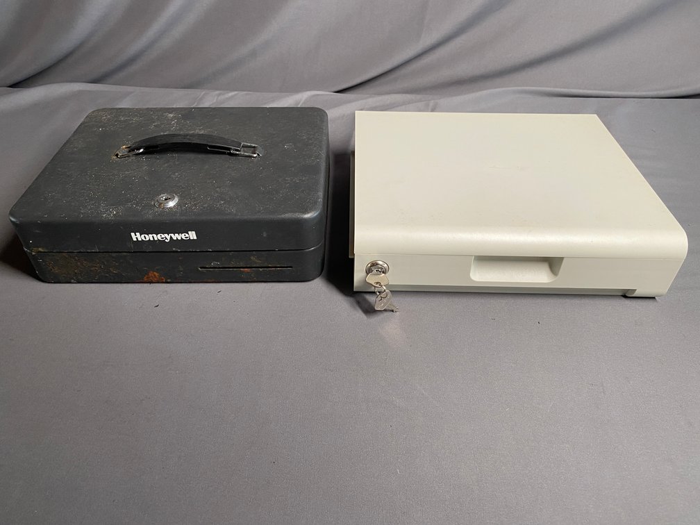 (2) Portal Cash/Lock Boxes