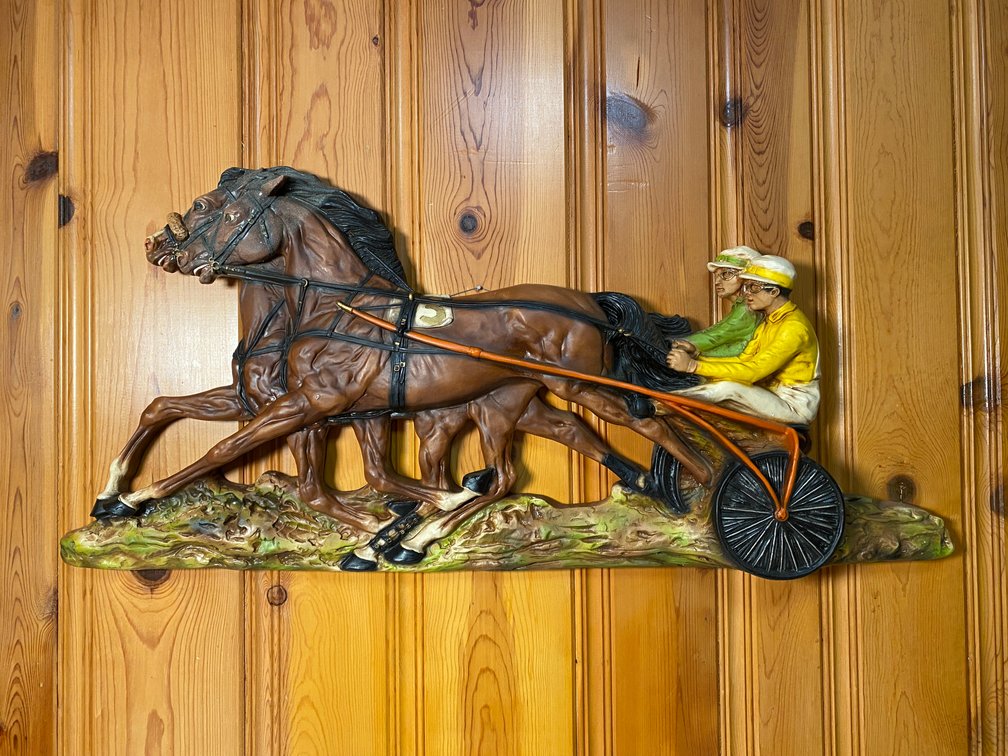 Universal Statuary Harness Horse Racing By Marotta