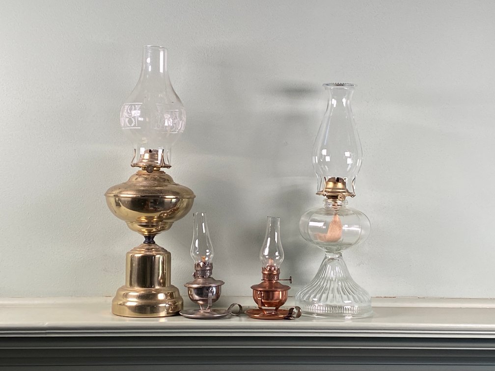 Collection of (4) Oil Lamps