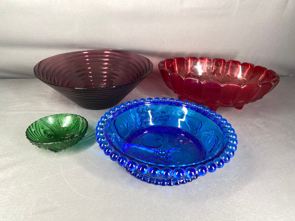 (4) Vintage Glass Bowls