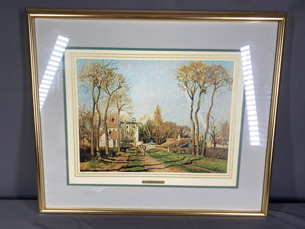 Framed and Matted Print,  by Pissarro