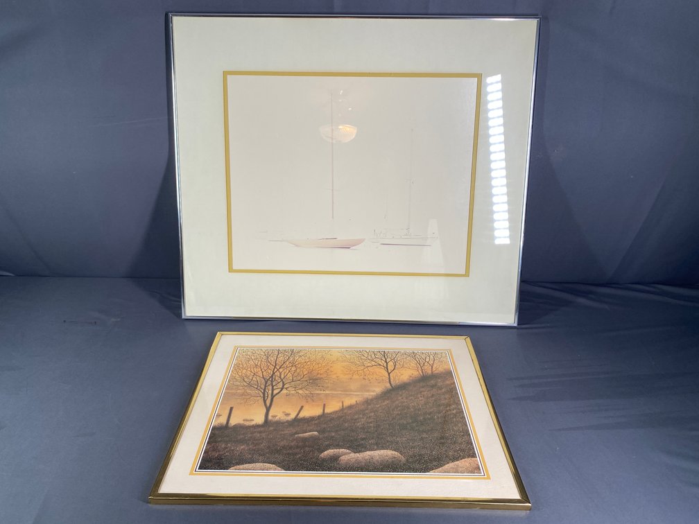 (2) Framed and Matted Prints