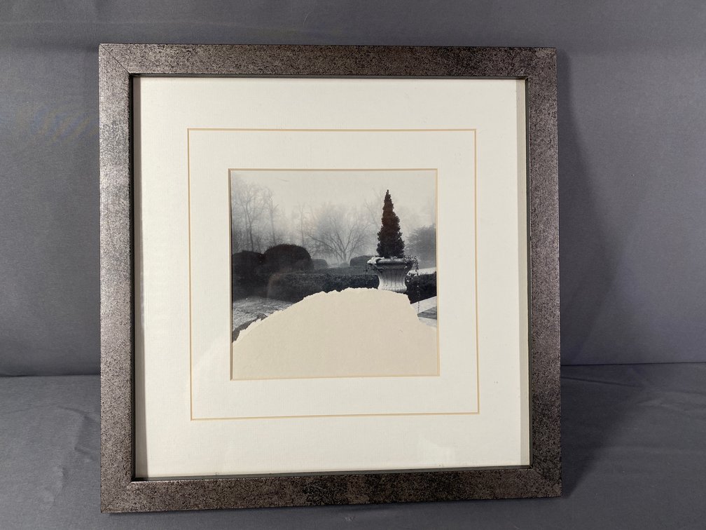 Black and White Framed and Matted Photograph Original Art Signed by Artist Bob Parker of Leary GA