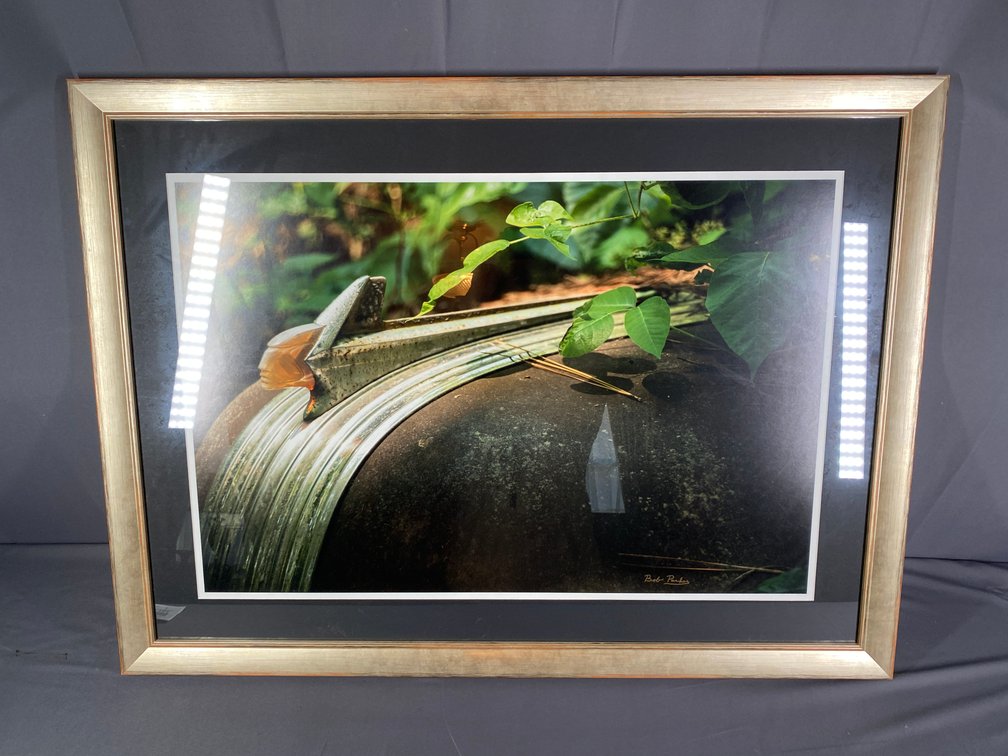 Framed and Matted Colored Photograph Original Art Signed by Artist Bob Parker