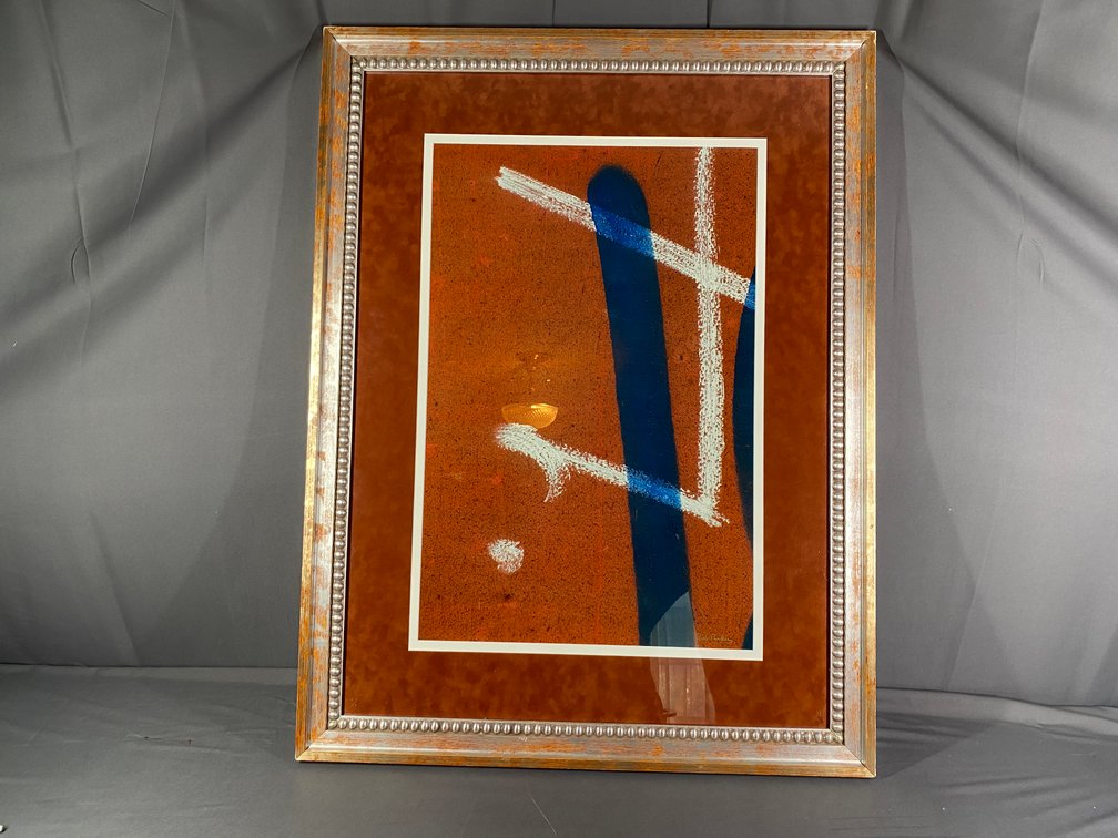 Framed and Matted Colored Photograph Original Art Signed by Artist Bob Parker