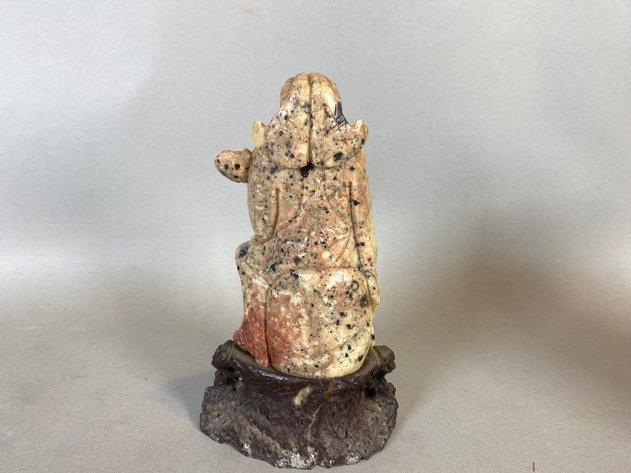 Image for Vintage Chinese Soapstone Deity