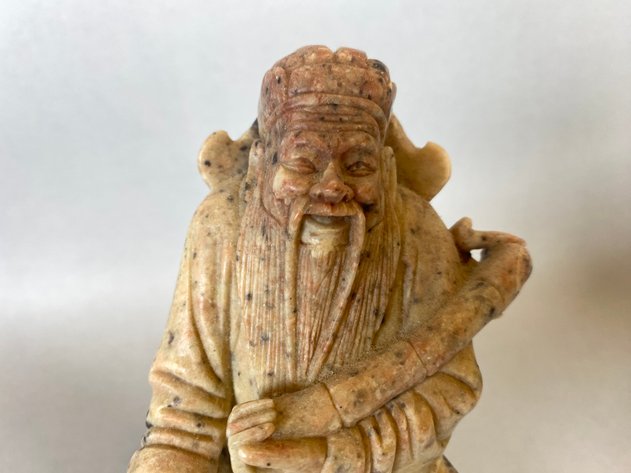 Image for Vintage Chinese Soapstone Deity