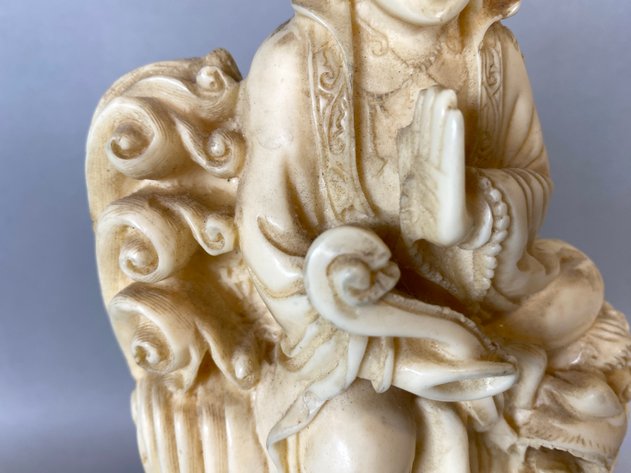 Image for Vintage Hand Carved Figure of Goddess of Peace