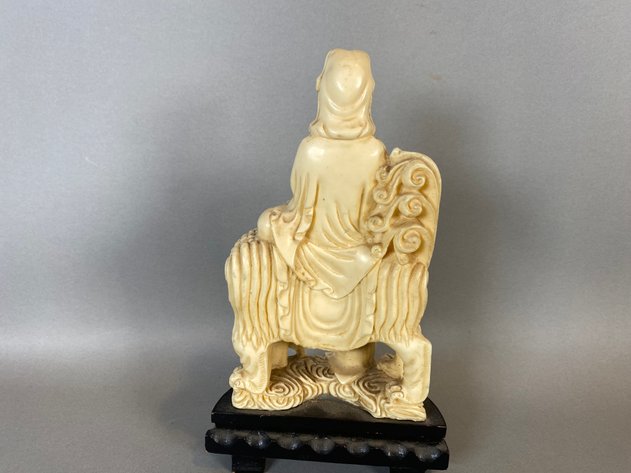 Image for Vintage Hand Carved Figure of Goddess of Peace