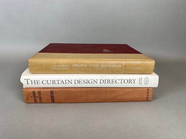 Image for (3) Vintage Design/Furniture Themed Coffee Table Books