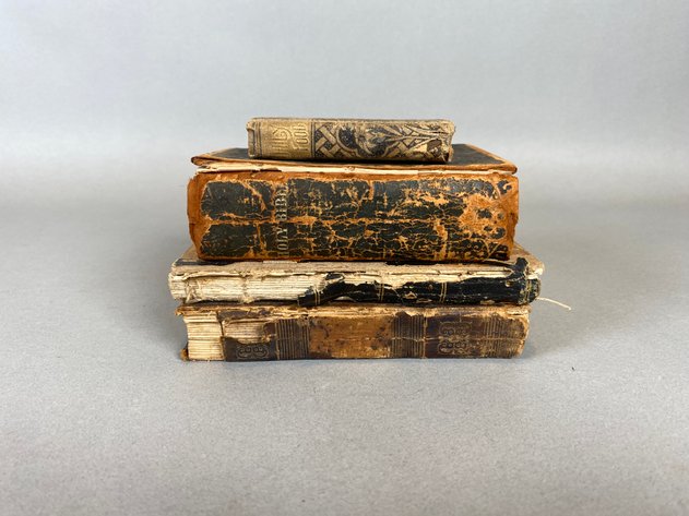 Image for (4) Antique Bibles and Religious Themed Books