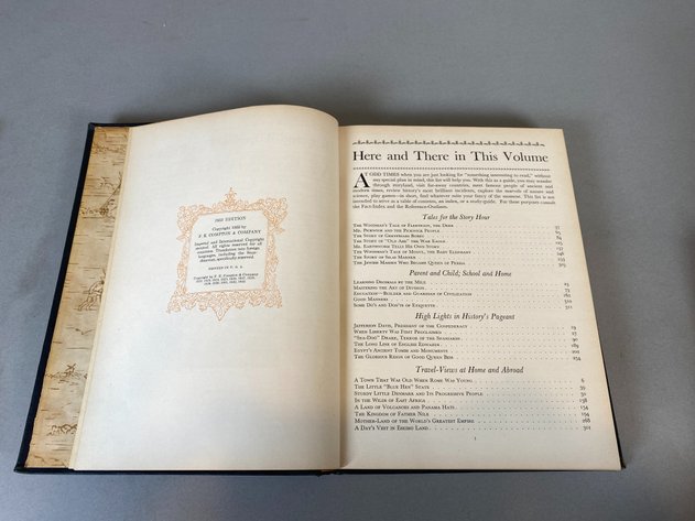 Image for Two Volumes of Compton's Pictured Encyclopedias Volumes B, D-E Copyright 1933,