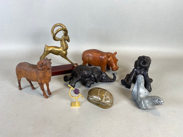 Image for (8) Piece Collection of Animal Themed Figurines