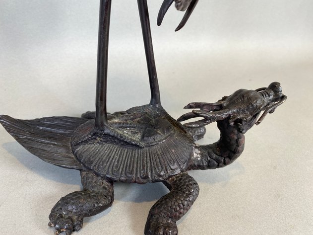 Image for Meiji Early 20th Century Japanese Shokudai Bronze Candlestick