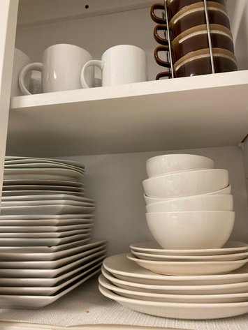 Image for Contents of Kitchen Cabinet Including (3) Shelves