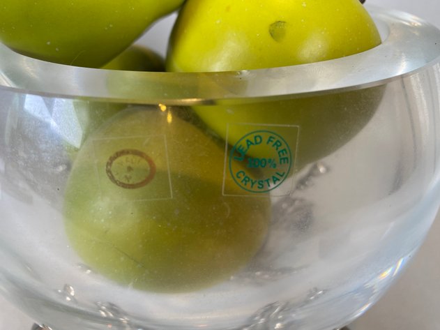 Image for Crystal Bowl/Pewter Pedestal
