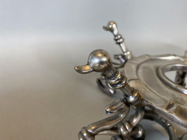 Image for Crystal Bowl/Pewter Pedestal
