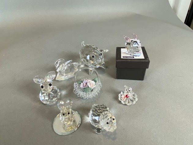 Image for Collection of Vintage Decorative Collectibles Including Art Pottery Pitcher, Cat Figurine, Glass Bottles & More